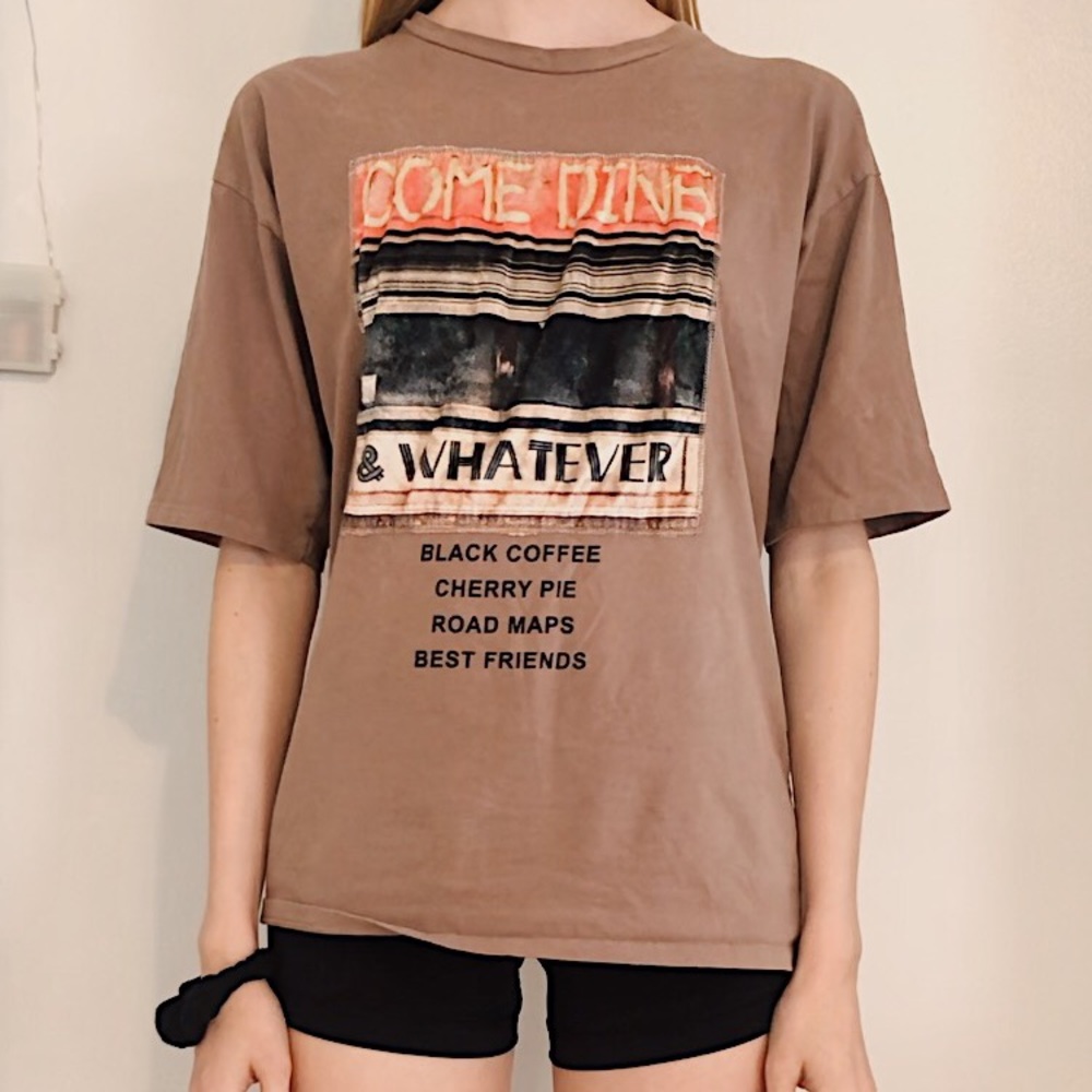 PULL& BEAR OVERSIZED TEE